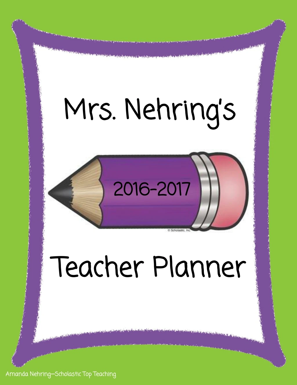 mrs nehring s teacher planner