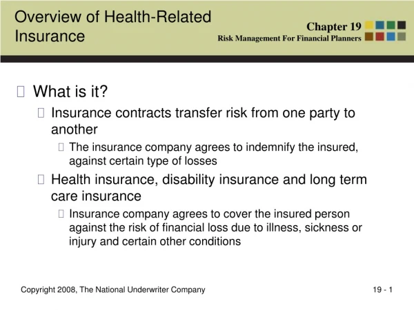 Overview of Health-Related Insurance