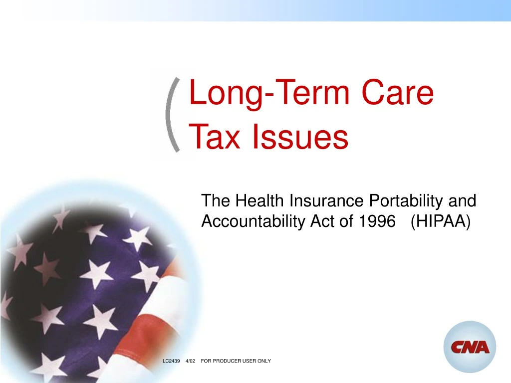 long term care tax issues