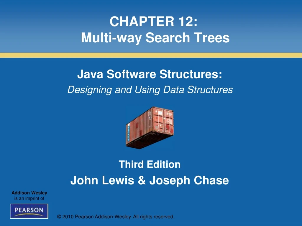 chapter 12 multi way search trees