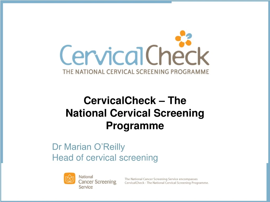 cervicalcheck the national cervical screening programme
