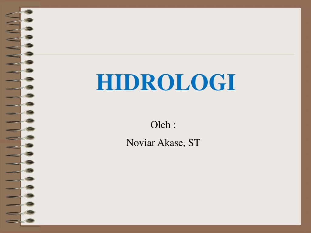 hidrologi