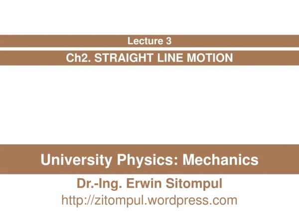 University Physics: Mechanics