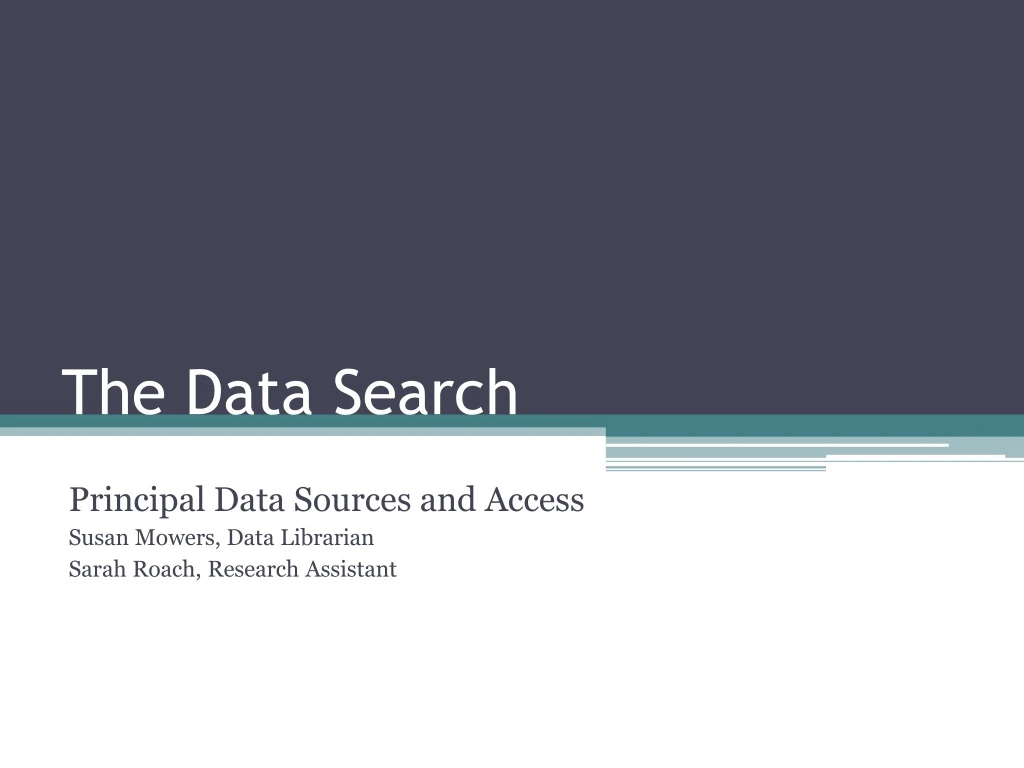 the data search