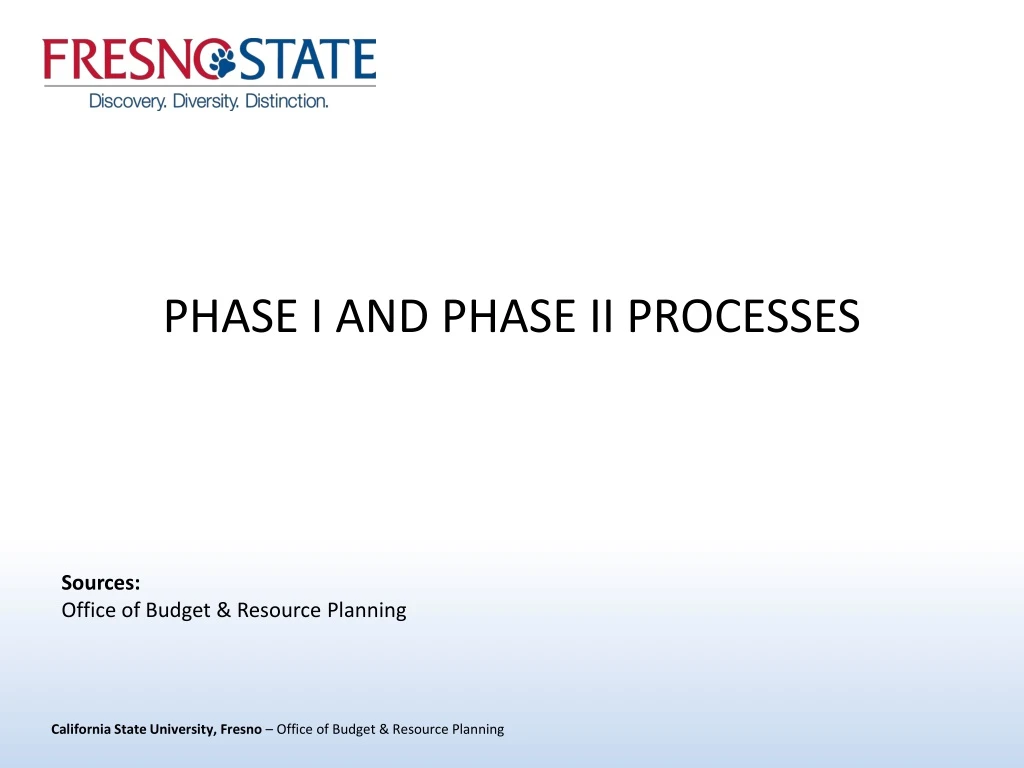 phase i and phase ii processes