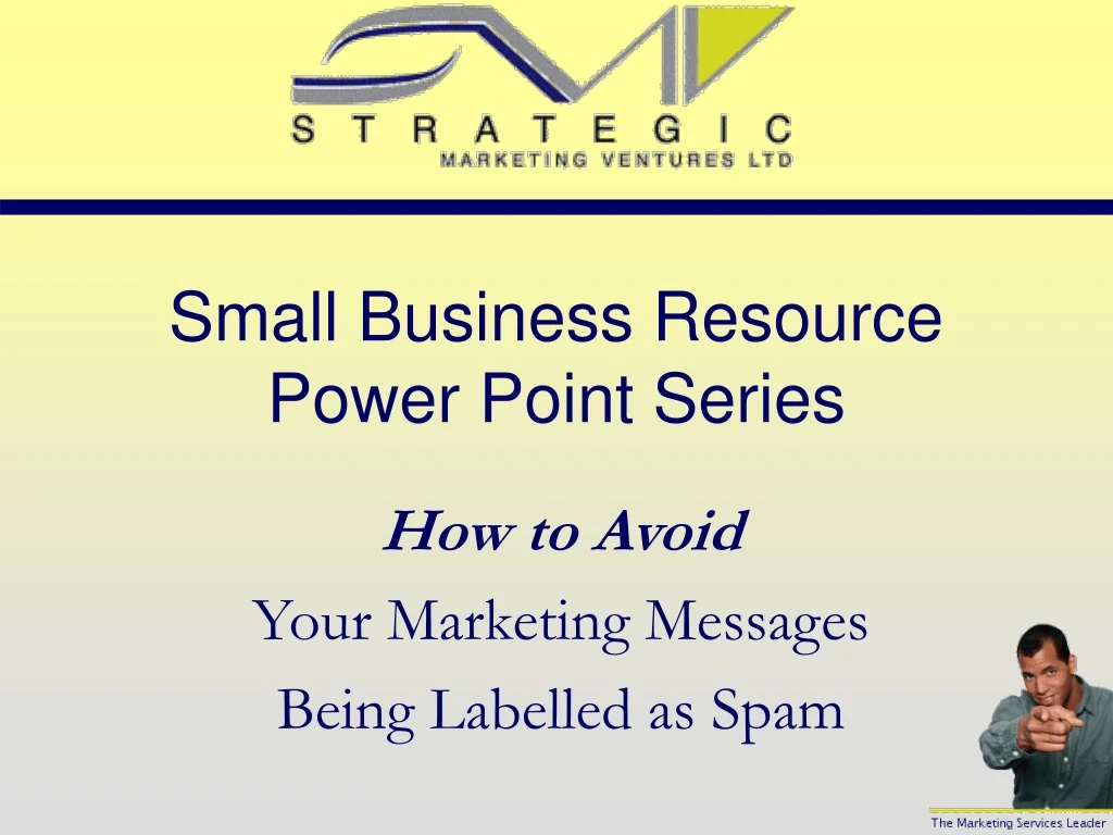 small business resource power point series