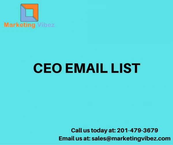 List of CEO / CEO Email Lists / CEO Mailing Address Database in USA/UK/AUS