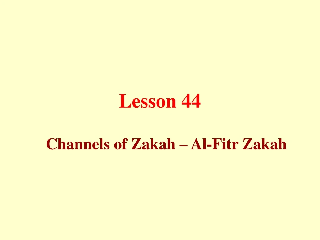 lesson 44