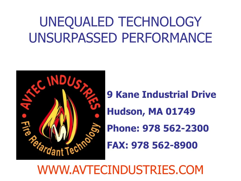 unequaled technology unsurpassed performance