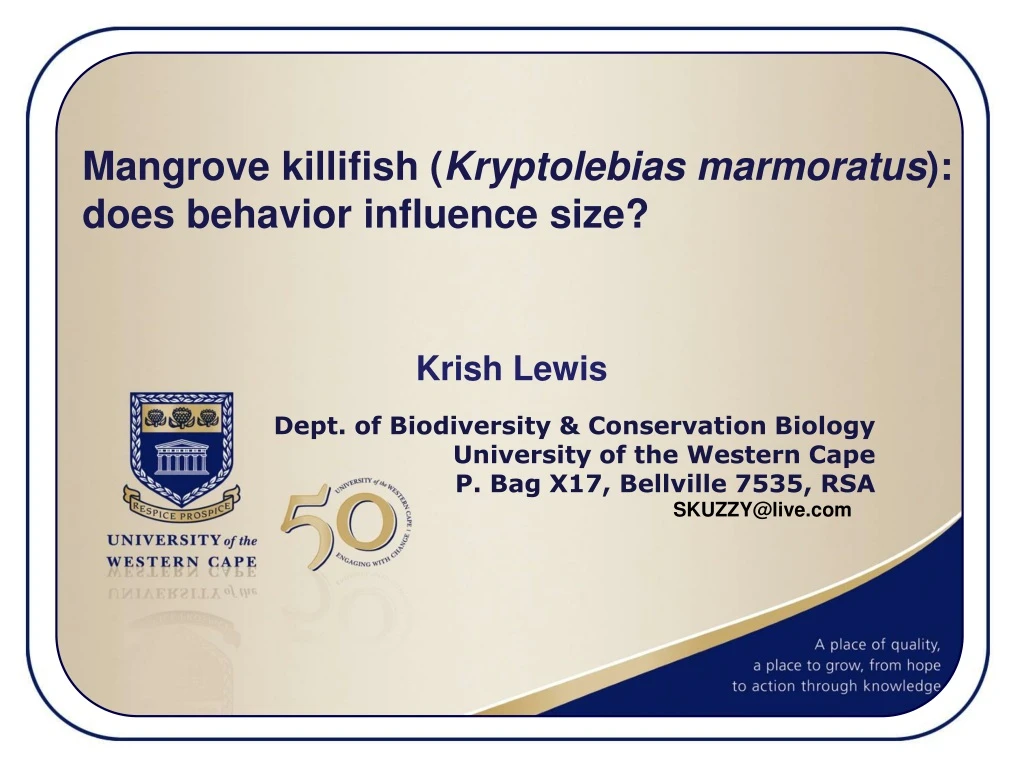 krish lewis dept of biodiversity conservation