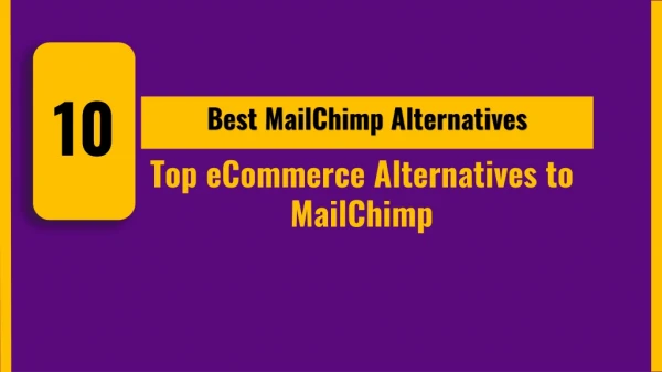 Top 10 eCommerce Best MailChimp Alternatives