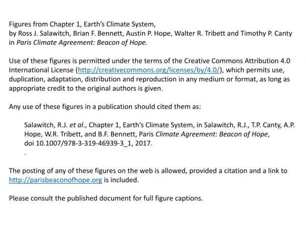 Figures from Chapter 1, Earth’s Climate System,