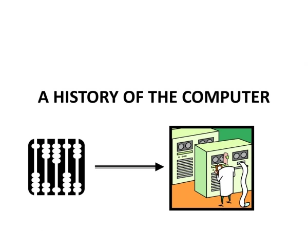 A HISTORY OF THE COMPUTER