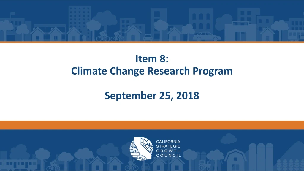 item 8 climate change research program september 25 2018