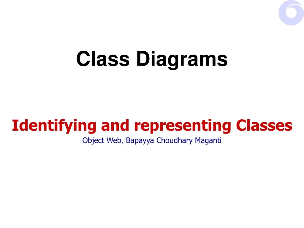 class diagrams