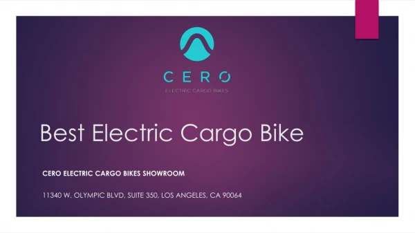 Best Electric Cargo Bike