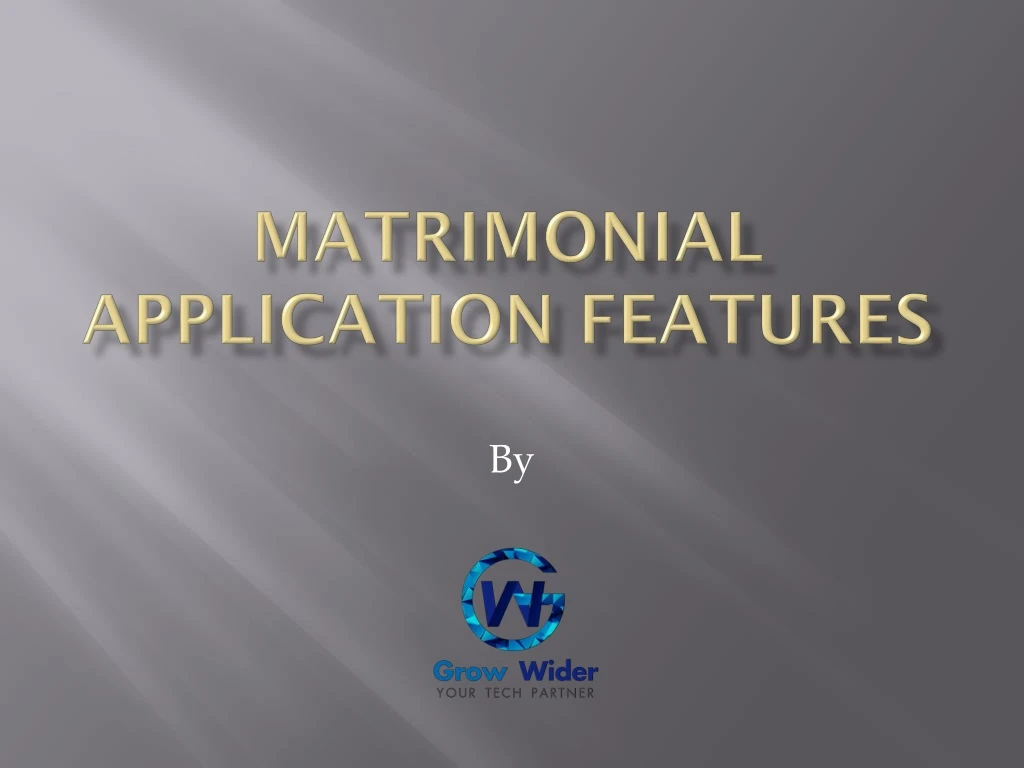 matrimonial application features