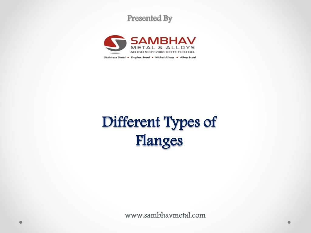 different types of flanges