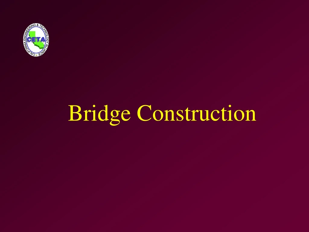 bridge construction