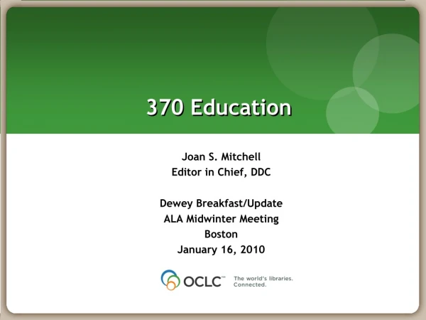370 Education