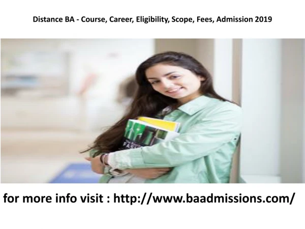 Distance BA - Course, Career, Eligibility, Scope, Fees, Admission 2019