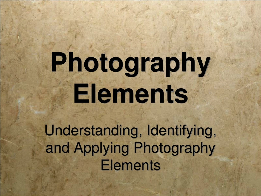 photography elements