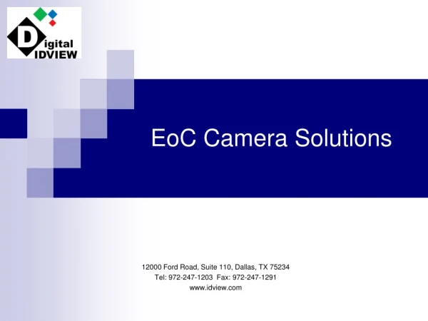 EoC Camera Solutions