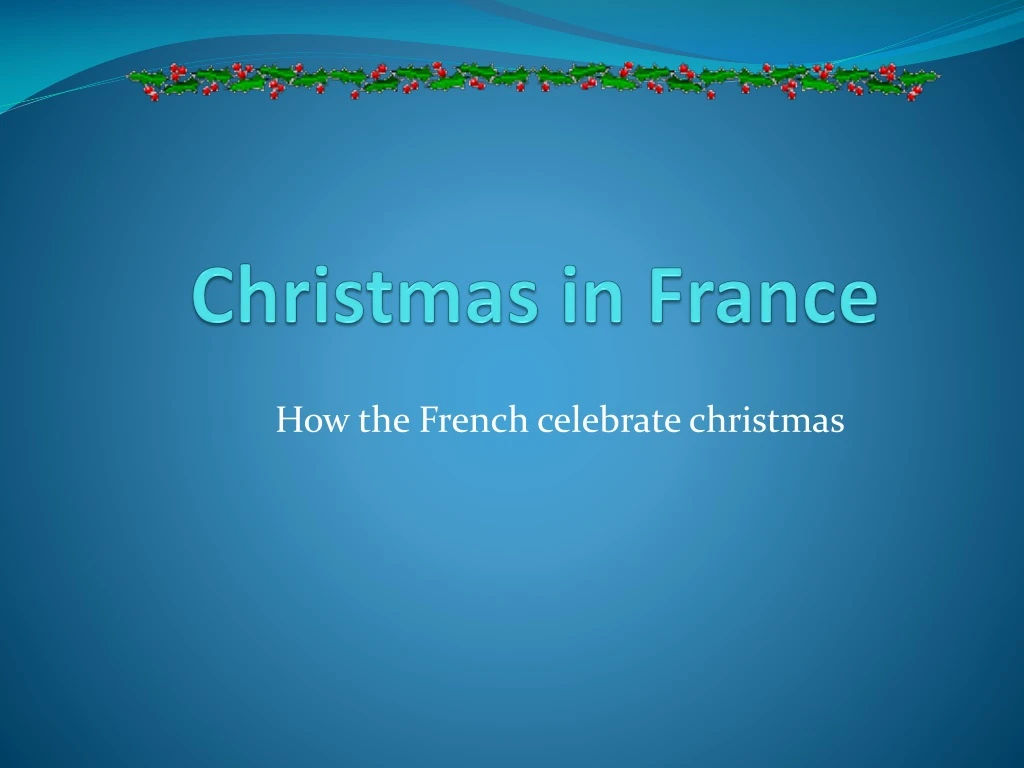 christmas in france