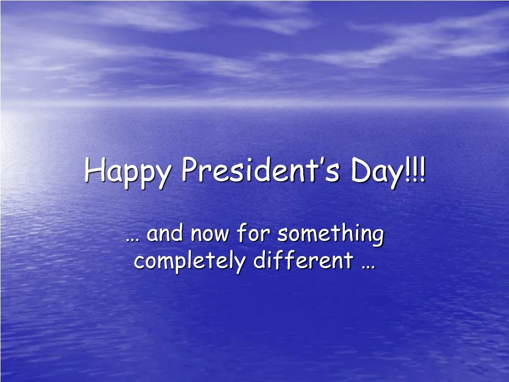 happy president s day