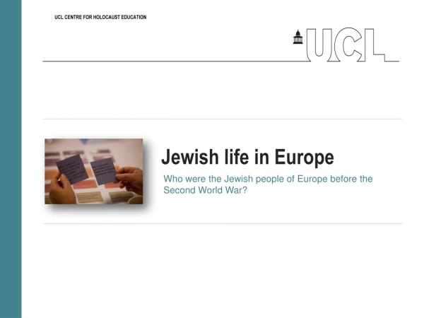 Jewish life in Europe