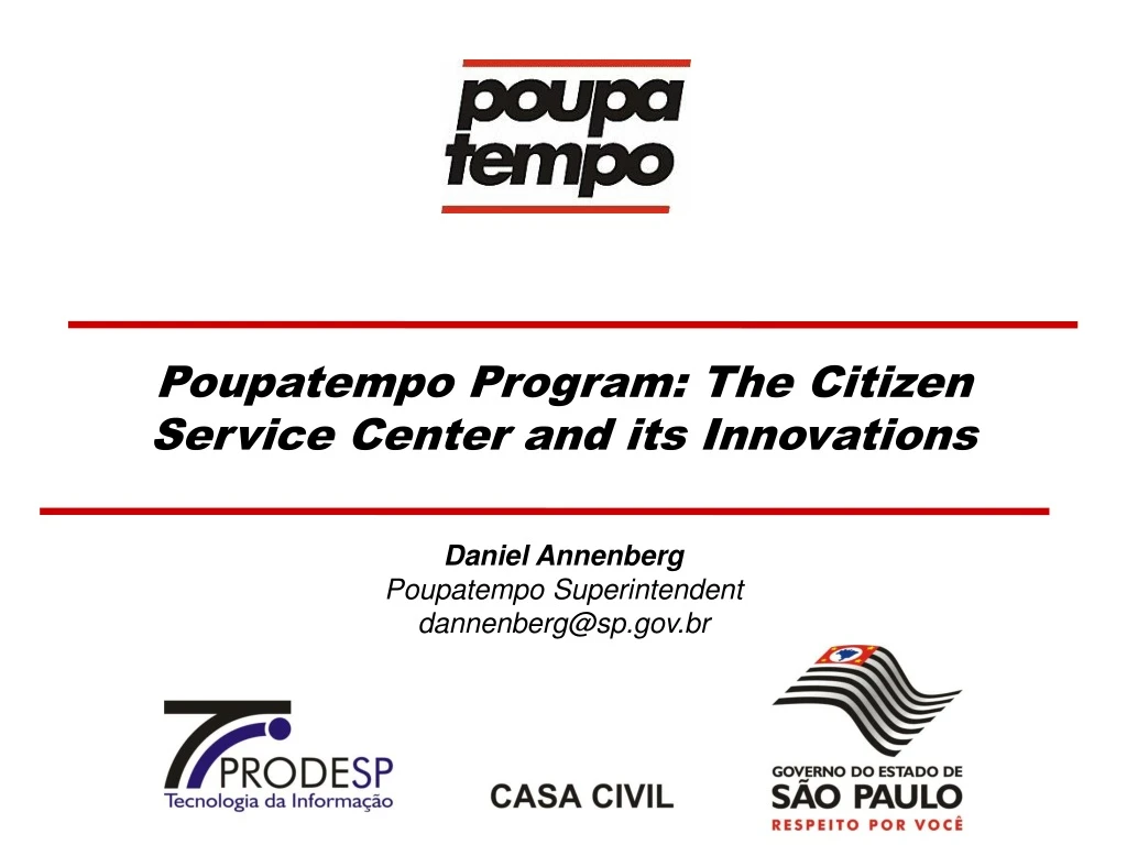 poupatempo program the citizen service center