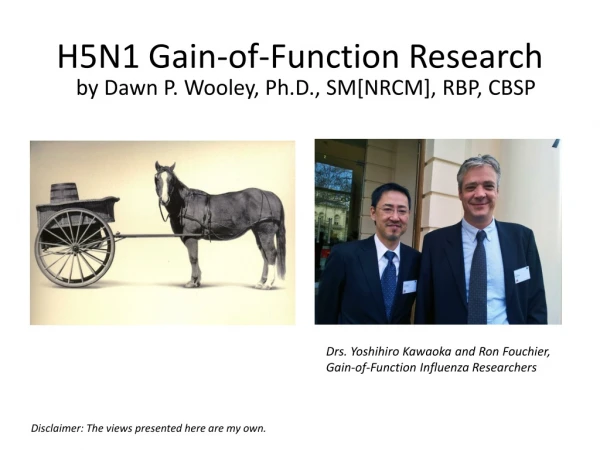 H5N1 Gain-of-Function Research
