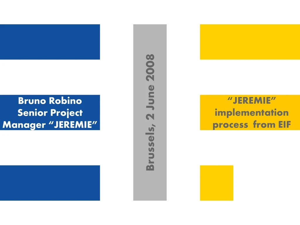 jeremie implementation process from eif