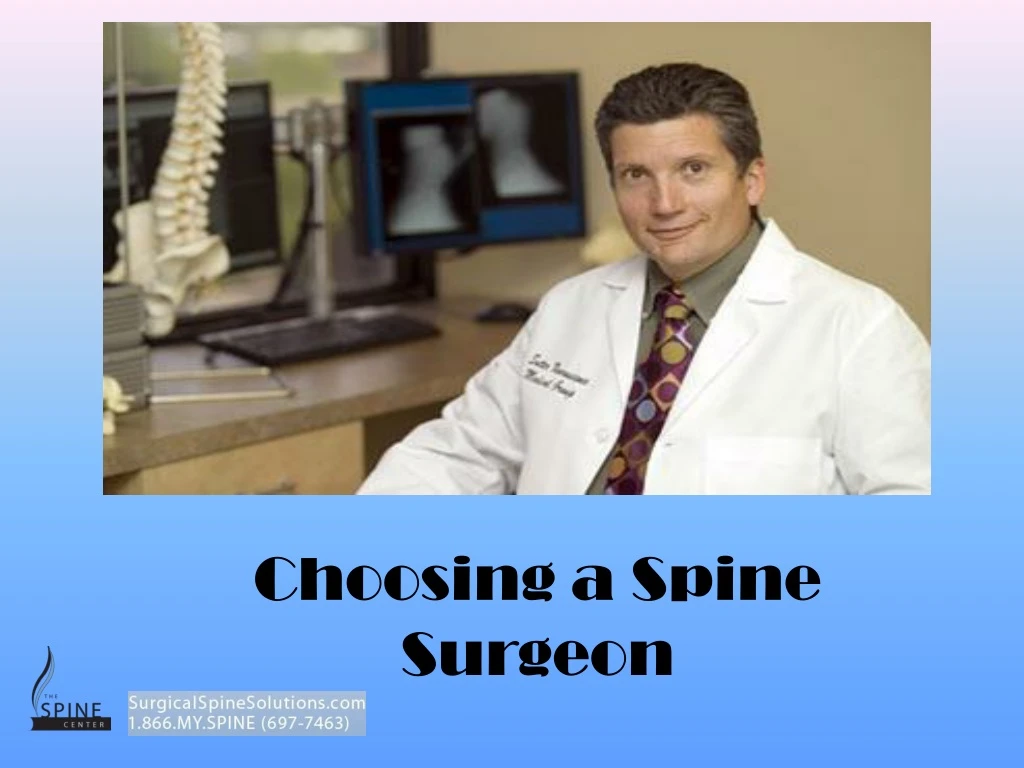 choosing a spine surgeon