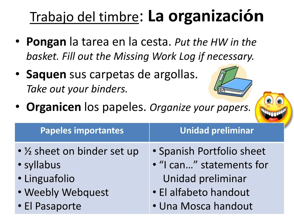 trabajo del timbre la organizaci n