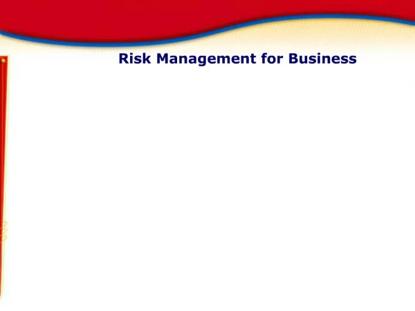 Risk Management for Business