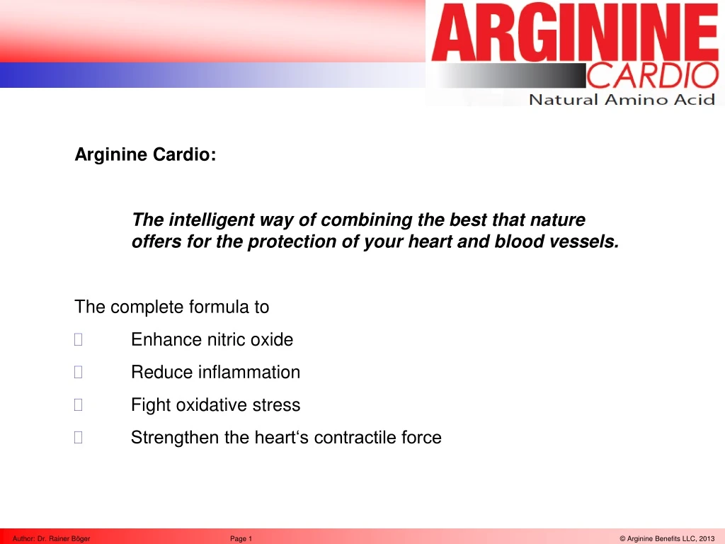 arginine cardio the intelligent way of combining