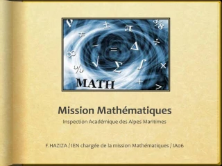Mission Math matiques - slide 1