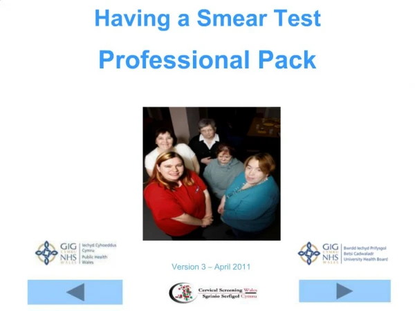 Having a Smear Test Professional Pack