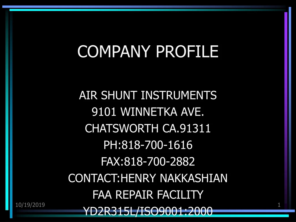 company profile