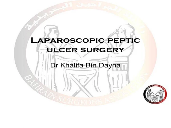 Laparoscopic peptic ulcer surgery