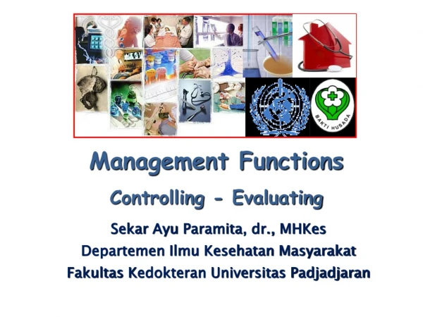 Management Functions Controlling - Evaluating