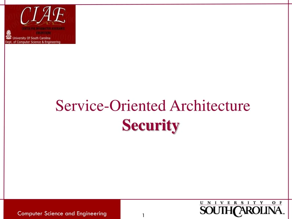 service oriented architecture security