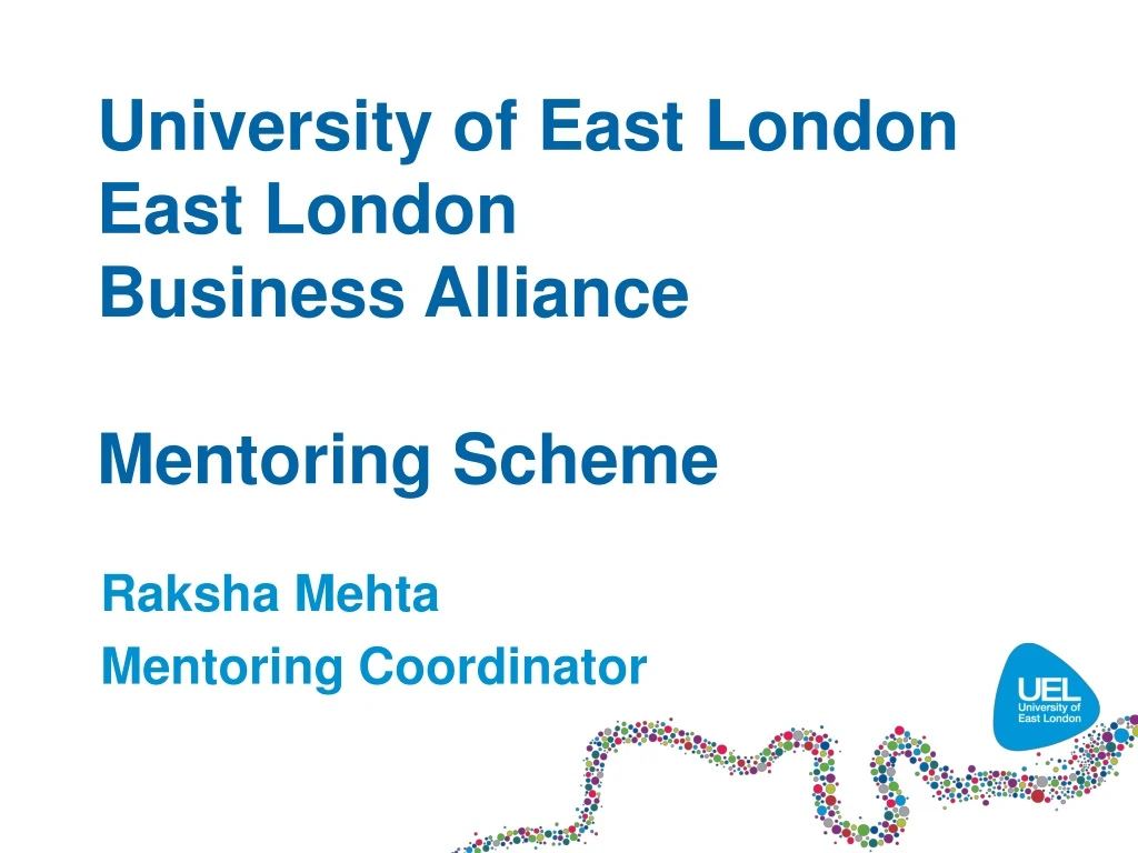 university of east london east london business alliance mentoring scheme