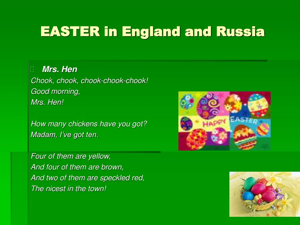 easter in england and russia