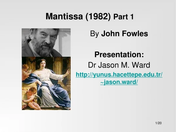 Mantissa (1982) Part 1