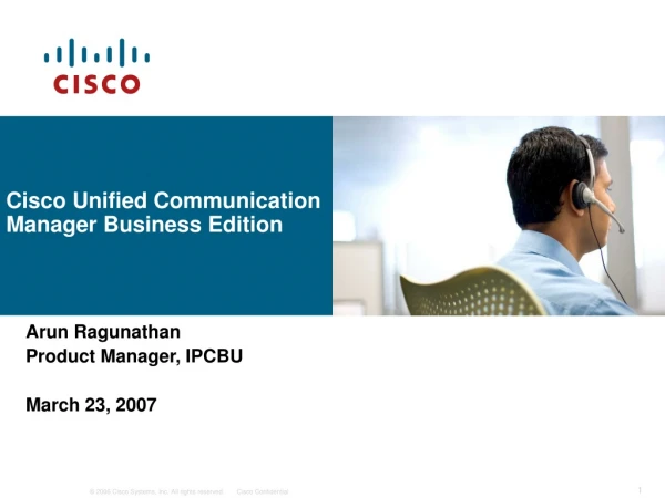 Cisco Unified Communication Manager Business Edition