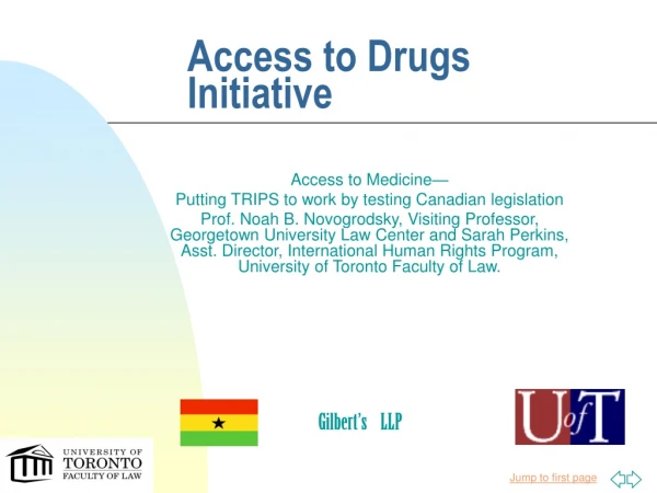 Access to Drugs Initiative