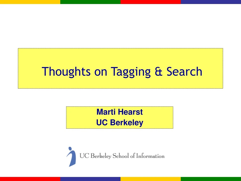 thoughts on tagging search