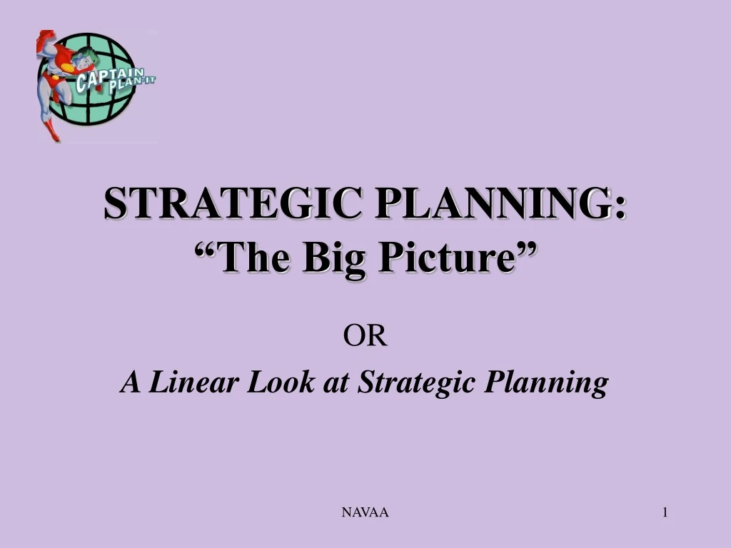 strategic planning the big picture